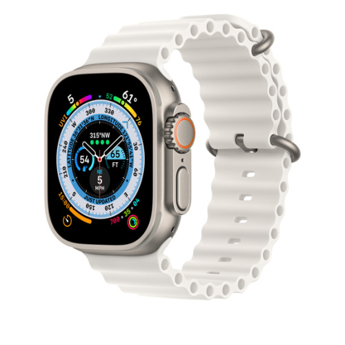 Ремешок для Apple Watch Ultra 49mm White Ocean Band - One Size (Белый) - GorbTech