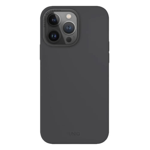 Силиконовый чехол Uniq Lino Hue MagSafe для iPhone 15 Pro Max Grey (Серый) - GorbTech