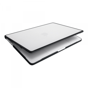 Чехол Uniq Venture Hybrid для MacBook Air 13 M2/M3 Frost/Midnigh (Прозрачный/черный) - GorbTech