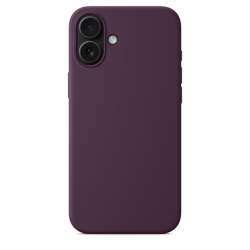 Силиконовый чехол Luxcopy для iPhone 16 Plus Silicone Case with MagSafe - Plum (Бордовый) - GorbTech