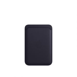 Чехол-бумажник Apple для iPhone Leather Wallet with MagSafe - Ink (Фиолетовый) - GorbTech