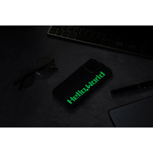 Чехол Pitaka Tactile Woven для iPhone 16 Pro Max (Hello World) - GorbTech