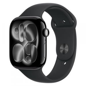 Смарт-часы Apple Watch Series 11 (GPS) 42mm Jet Black Aluminum Case with Black Sport Band (Черный) - GorbTech