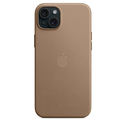 Тканевый чехол Apple для iPhone 15 Plus FineWoven Case with MagSafe - Taupe (Коричневый) - GorbTech
