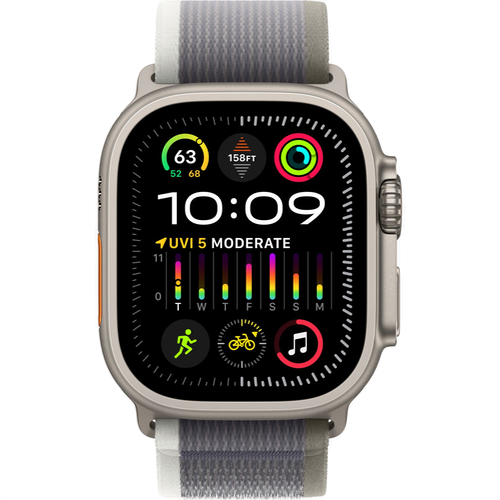 Смарт-часы Apple Watch Ultra 2 (2023) 49mm Titanium Case with Trail Loop Green/Gray (Зеленый/Серый) - GorbTech