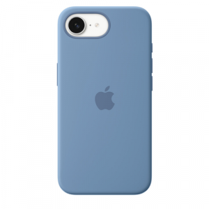 Силиконовый чехол Apple для iPhone 16e Silicone Case with MagSafe – Winter Blue (Зимняя синева) - GorbTech
