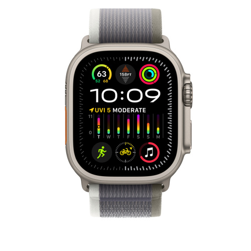 Ремешок для Apple Watch Ultra 49mm Green/Gray Trail Loop - M/L (Зеленый/Серый) - GorbTech