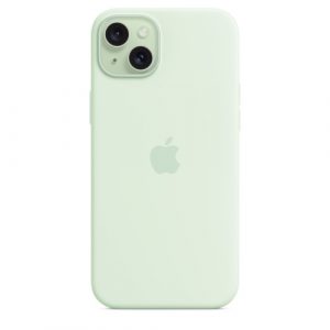 Силиконовый чехол Apple для iPhone 15 Plus Silicone Case with MagSafe - Soft Mint (Мятный) - GorbTech