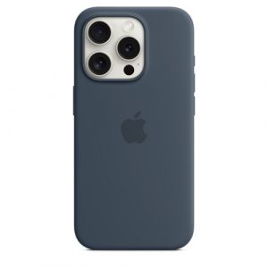 Силиконовый чехол Apple для iPhone 15 Pro Silicone Case with MagSafe - Storm Blue (Синий) - GorbTech