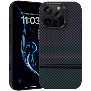 Усиленный чехол Benks Aurora ArmorPro Case built with Kevlar® для iPhone 16 Pro Max (Арктическое ночное небо) - GorbTech