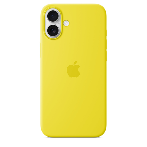 Силиконовый чехол Apple для iPhone 16 Plus Silicone Case with MagSafe - Star Fruit (Желтый) - GorbTech