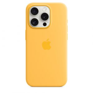 Силиконовый чехол Apple для iPhone 15 Pro Silicone Case with MagSafe - Sunshine (Желтый) - GorbTech