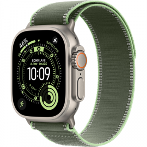 Смарт-часы Apple Watch Ultra 3 (2025) 49mm Natural Titanium Case with Trail Loop Green/Neon (Зеленый/Неоновый) - GorbTech