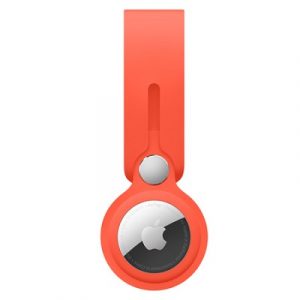 Силиконовый брелок-подвеска Apple для AirTag Electric Orange (Солнечный апельсин) - GorbTech