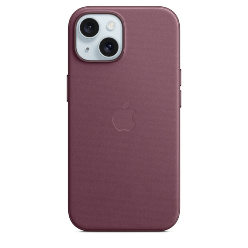 Тканевый чехол Apple для iPhone 15 FineWoven Case with MagSafe - Mulberry (Шелковица) - GorbTech