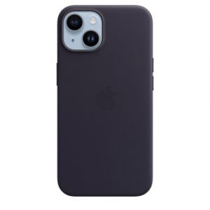 Чехол Apple для iPhone 14 Leather Case with MagSafe - Ink (Фиолетовый) - GorbTech