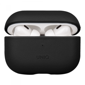 Кожаный чехол Uniq Terra Genuine Leather для AirPods Pro/Pro 2 Black (Черный) - GorbTech