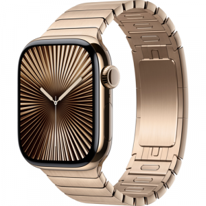 Смарт-часы Apple Watch Series 10 (GPS+Cellular) 42mm Gold Titanium Case with Gold Link Bracelet (Золотой) - GorbTech