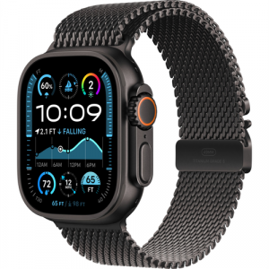 Смарт-часы Apple Watch Ultra 2 (2024) 49mm Black Titanium Case with Black Titanium Milanese Loop (Черный) - GorbTech