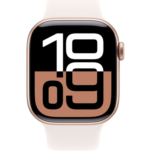 Смарт-часы Apple Watch Series 10 (GPS) 42mm Rose Gold Aluminum Case with Light Blush Sport Band (Розовое золото) - GorbTech