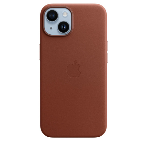 Чехол Apple для iPhone 14 Leather Case with MagSafe - Umber (Коричневый) - GorbTech