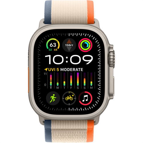 Смарт-часы Apple Watch Ultra 2 (2023) 49mm Titanium Case with Trail Loop Orange/Beige (Оранжевый/Бежевый) - GorbTech